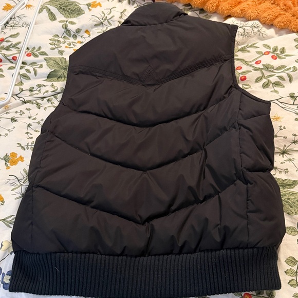 Vintage Y2K GAP Black Puffer Vest with High Collar - Picture 6 of 7